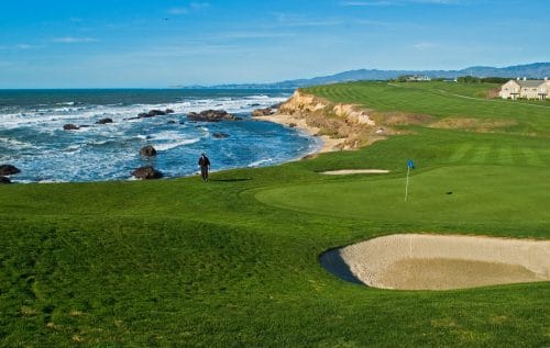 campo de golf en la playa
