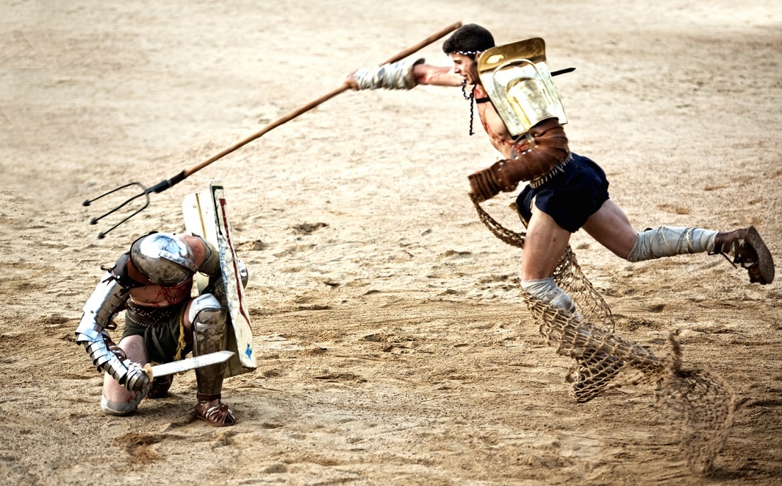 cómo se filmó la película gladiador